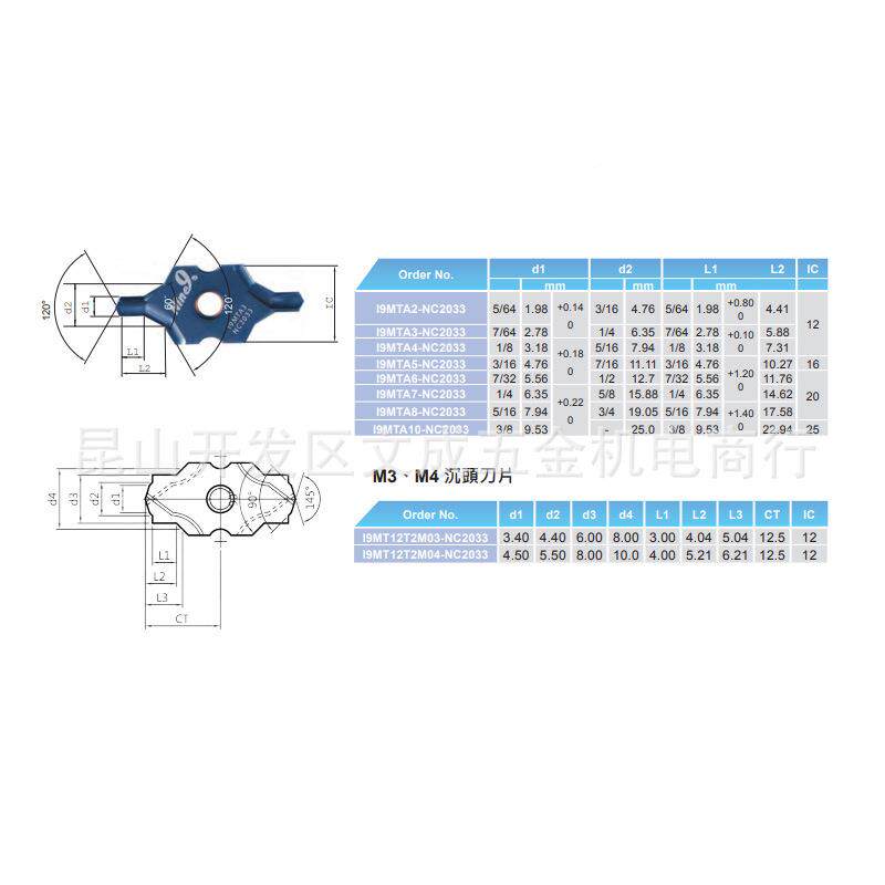 INE9中心钻99616-IC08/N/12/1620/25-120/16MJM/20/5