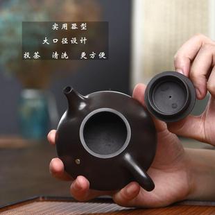 冶瓢壶兴宜原矿石黄紫砂石壶纯手工茶子壶茶具套装 AGS网店直播供