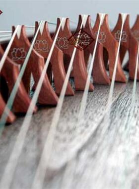 古筝码三JY-HL角骨A琴牛码筝雁柱古全套21只古筝乐器木配件黑檀古