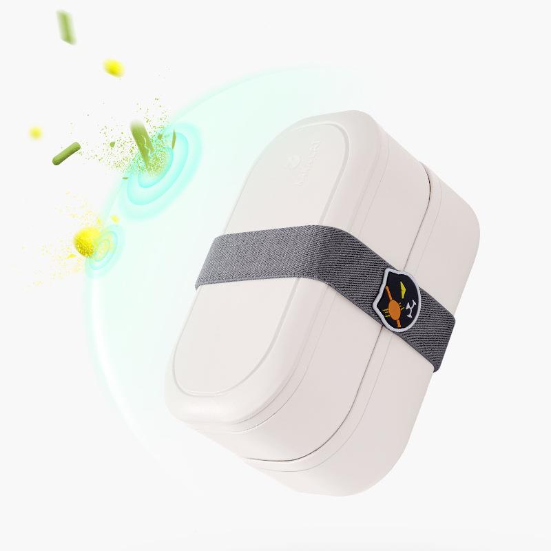 抗菌双层【层支持印logo】KAKACAT便当盒可微波炉密热加日式双饭
