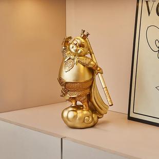 齐天大圣孙悟桌面摆国风间房改造小物件摆件玄关客WMQ厅空件轻奢