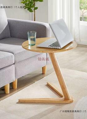 实木边几移动用客家厅圆小桌简约酒店民宿沙发边几床可头小AVP桌