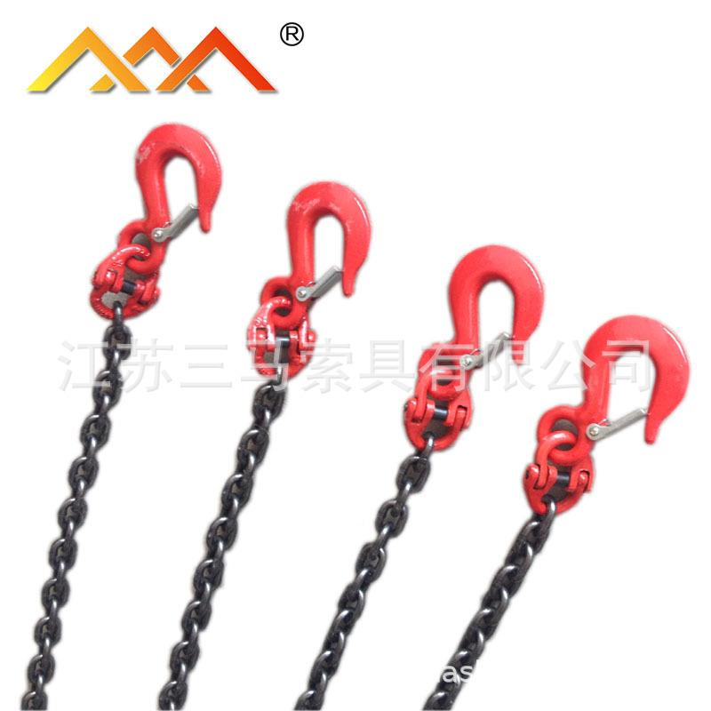 三索具马起GMEU80锰钢环形吊索具口链条港运输起吊机重链成套索具