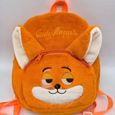 正版疯狂动物城朱迪尼克毛绒双肩包斜公仔玩偶斜挎包单肩包