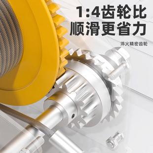 手摇绞盘向自锁手动扬765机120磅升降双吊机提升机0升降卷机家用