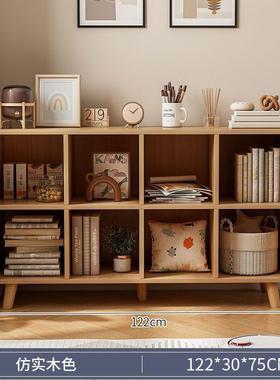 简易柜带合腿落地书架简TFQ现书代置物约架客厅收纳柜学生组储物