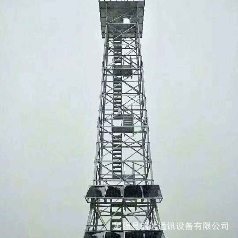 监控塔角钢平台监控铁塔瞭望塔森林监控塔烟囱塔景色观光塔厂家