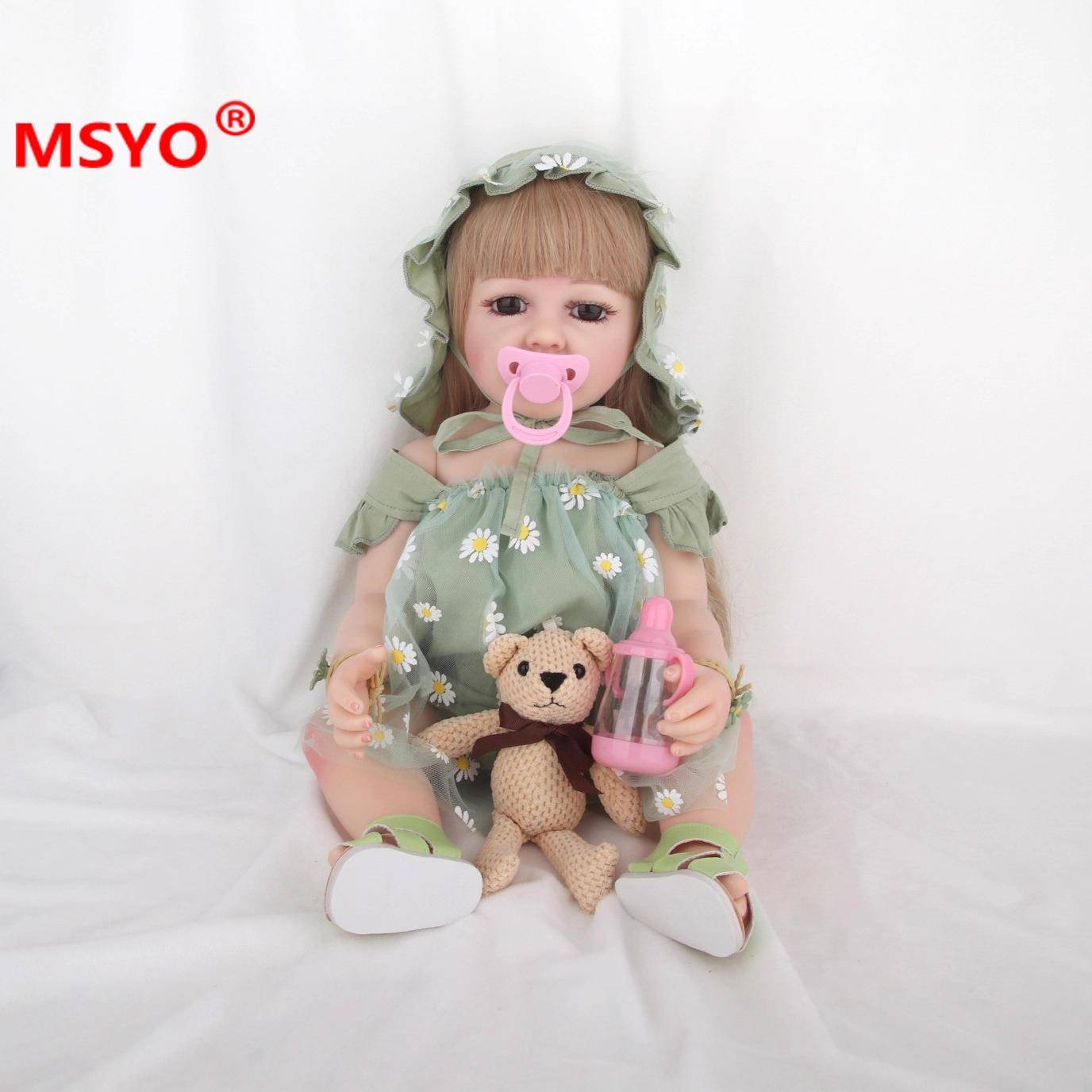 cm生娃娃软搪胶仿真儿童玩具小雏DO-0032衣服重菊女孩洋娃娃陪伴