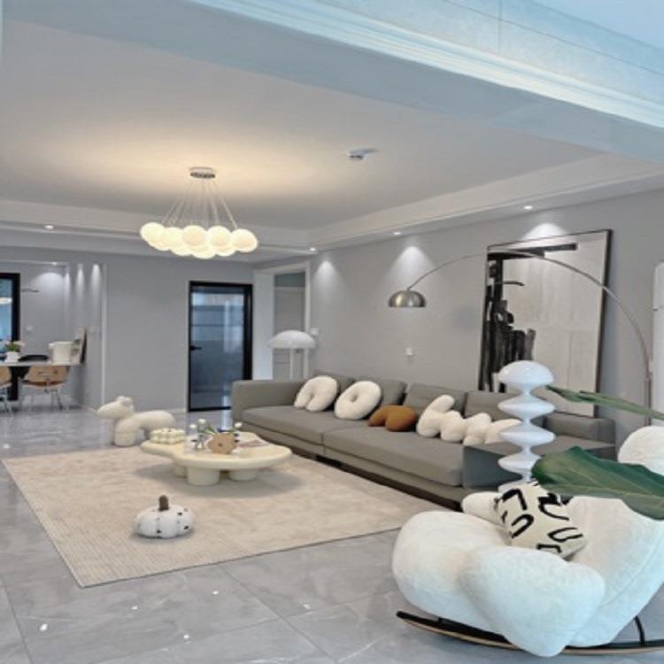 星球灯泡吊泡球104灯朵月球客厅云主灯魔豆式玻璃云石法轻奢卧室