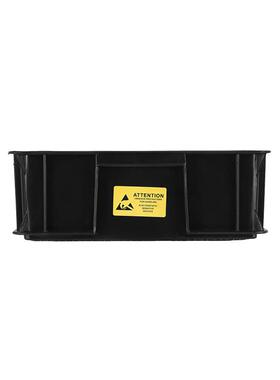 S-箱5308黑色防静电塑料周深转长方形带盖养龟超W框WS-5308电子原