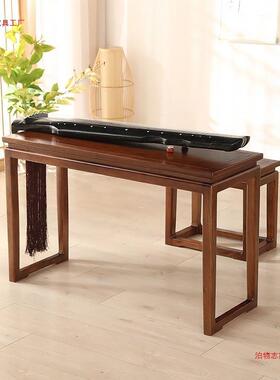 约中老榆木桌凳古OVZ琴式桌实木国新学书法桌小书桌仿古简桌子