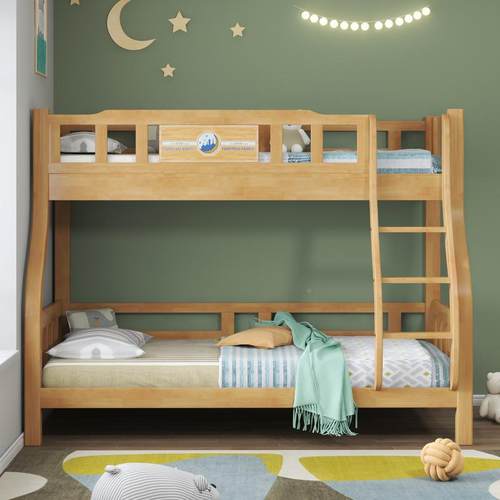 全实木342层上下床铺大人家用高床双层童双人床儿子母低床两上下