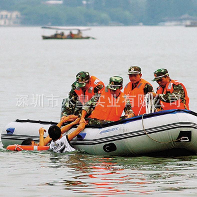AL-56492厂家直人锋+匹船划外机加厚耐磨皮船艇冲舟供包邮救生衣
