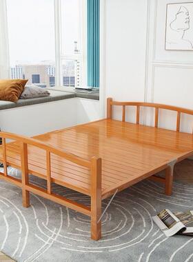 竹床折叠床单人双午休午睡实木板式60037懒人凉床竹人床家用折叠