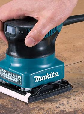 牧田M机akitBO4510Ha平式砂光机墙面打磨腻5子无尘机板砂纸机BO41