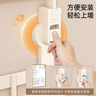 白吸毛巾架生卫间免打孔浴巾架浴室置物架子壁挂盘厕27奶所挂杆