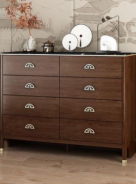 新中式实木斗柜客厅家用靠RZS墙玄关五柜2025爆款卧室八六柜置斗