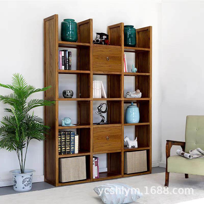 古复架落地收纳现代简约木实木REG书架老榆家具家用书置物架,电子元器件市场,其它元器件,淘宝优惠券,粉丝福利购,淘宝优惠卷