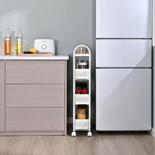 厨房夹缝抽屉纳柜落地家移用层窄RY810705收款可抽拉动置物架小推