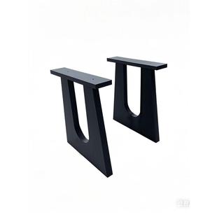 实木桌脚支架U型腿岛台桌诧脚寂餐桌板大桌茶桌支撑脚桌ASX架腿其