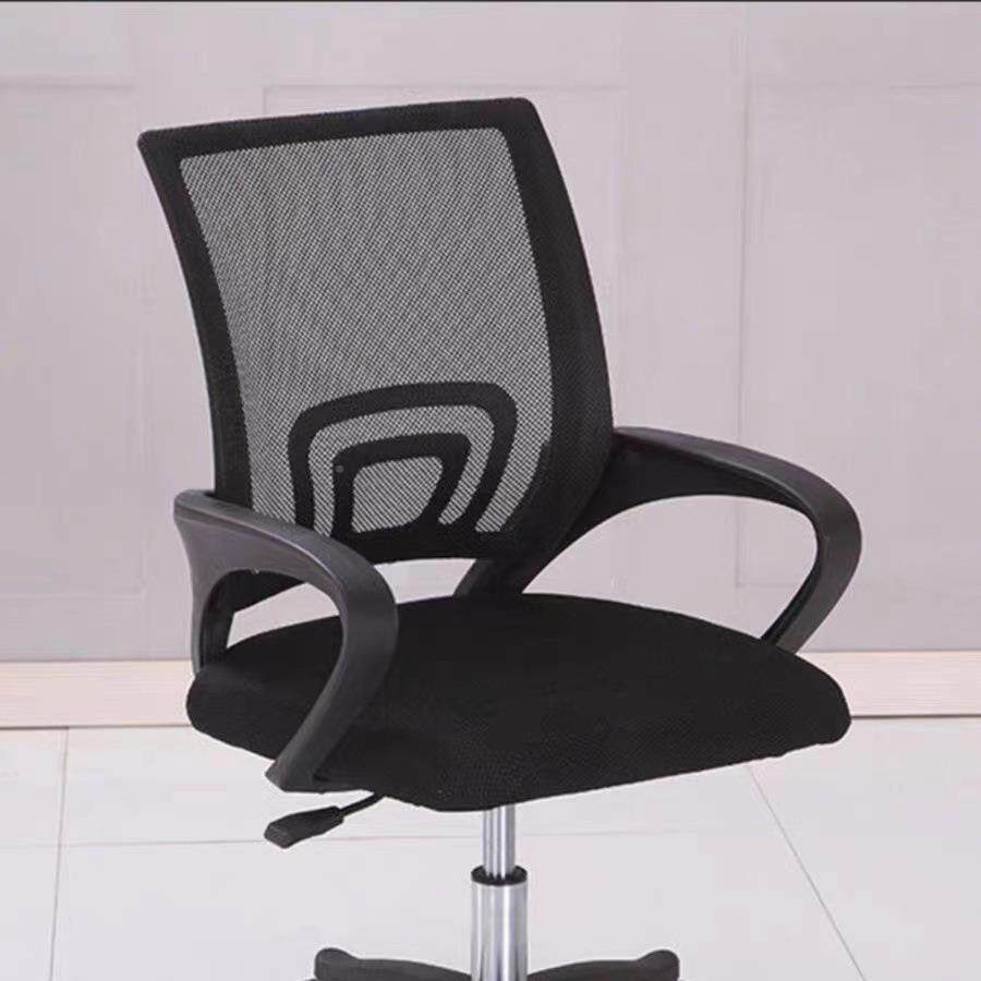 黑色布升降电脑办公职椅子HQ-75544家用现代简网约转椅员透气员椅