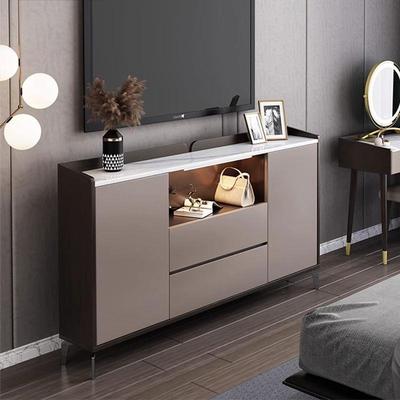 电简视柜小型窄现代卧轻奢小户型超SCC薄主高约款主卧房间储物柜