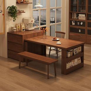 实XWK木餐桌小餐边柜餐桌餐一型体长户方形吃饭桌边柜简约餐桌椅