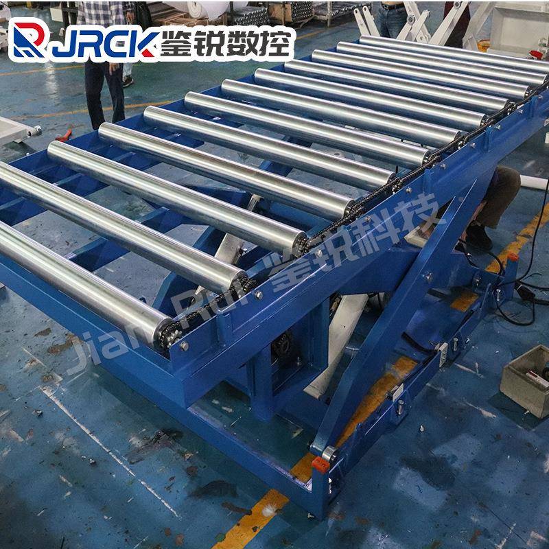 T动力滚筒输机固定送式升降平台大0.75吨位卸货机3械上钢材料下料