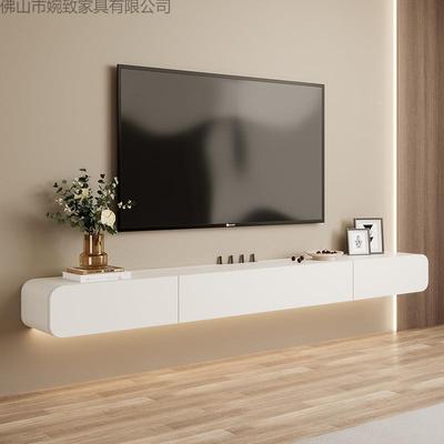 RVG实木悬空电简约现代茶几视柜客岩厅小户挂墙电视柜挂墙板型悬