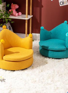 童凳男女阅宝宝沙发座椅孩公主懒人读角可爱卡通小UPD宠物布艺沙