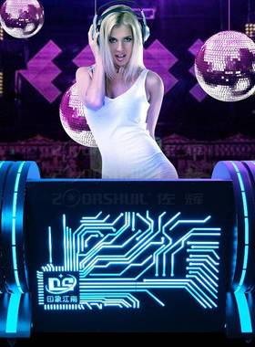 电音酒吧发v光dj台包HIL厢打碟机音响架ledk调音台派对t打夜店碟