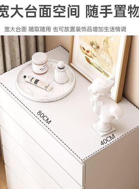 斗简约客现代收纳储物柜厅柜小户油型奶风五斗柜多层抽屉式收GLU