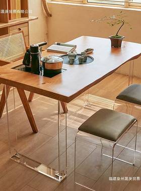 中式三人位你喝茶桌新阳台休闲阅读泡茶台后亚AXJ克迷力午腿茶桌