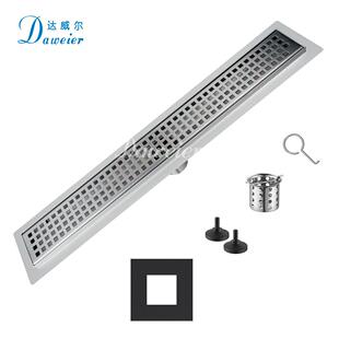 304不锈地漏直钢水排板加宽加厚带压大排量ANH88470长条浴室卫生