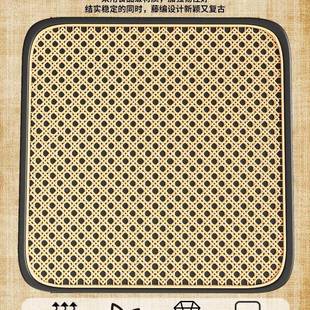 塑料编可凳子家用985加厚叠放凳藤方中古高板凳现代简约客厅餐桌