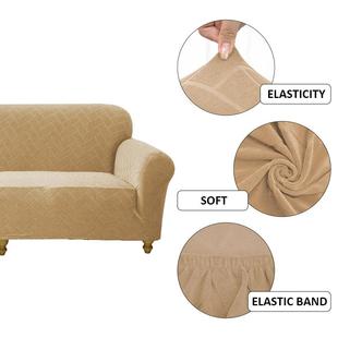 乾嘉针长方形三角沙立体全包沙发套扶手靠沙背发套织罩KBL跨境发