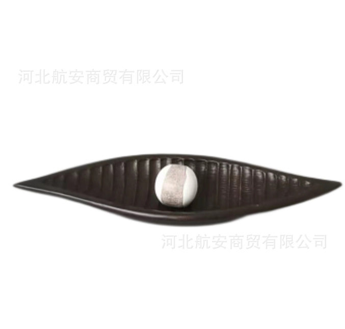 现代简约树脂船型果盘摆件