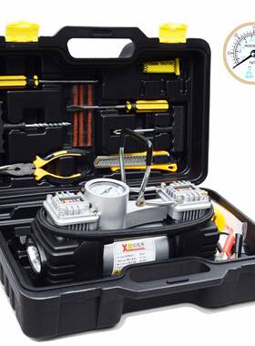 信亿邦JS1028载车用双缸充泵JS1028充气大功率汽车轮车胎电动打气