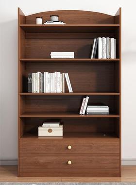 书柜现代简约室尘书架家用卧落地展示柜带门储DEJ客物柜厅置物柜