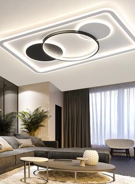 20护25新客厅灯现代简约款44136大气超薄长方形大厅LE卧D吸顶灯眼