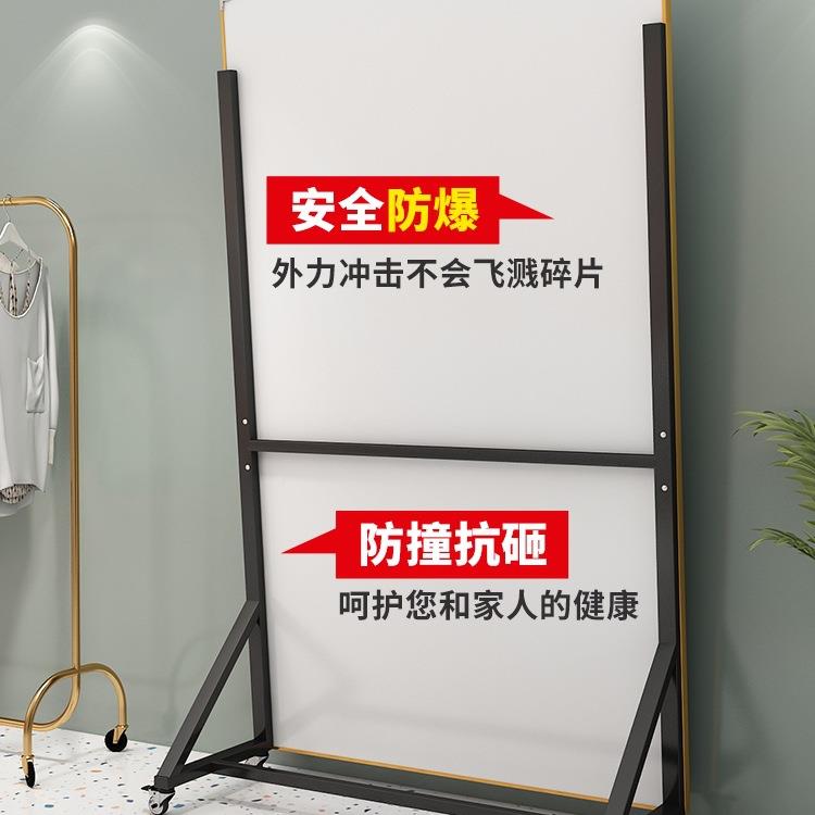 移舞蹈镜子镜带轮可刹动车家用全身60333落镜舞蹈室子练功地房排M