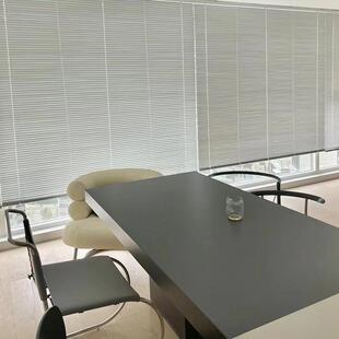 家升用卫生间厨房叶降百卷帘遮光UAZ遮阳公室免打孔铝合金窗帘小