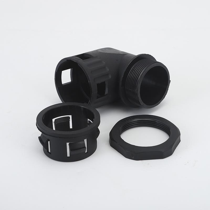 新料波纹管接P头A尼管龙SM972-W软直角波纹管防水接头AD10-54.5螺