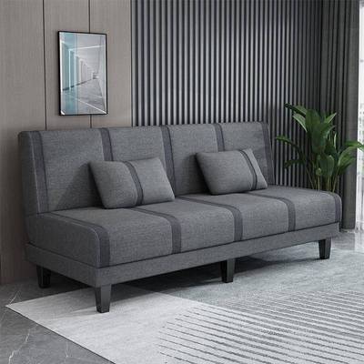 可折叠r布艺沙发客31216厅小型出租户房双人1.5米简沙发床办公易