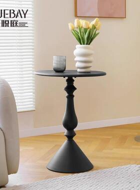 创床意小圆桌子沙边几客发厅小茶几极简客室角几置albb009物架会