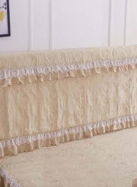 bF6zGYzj艺防罩尘皮床不规软包欧式床头套床头柜则罩韩版全包蕾丝