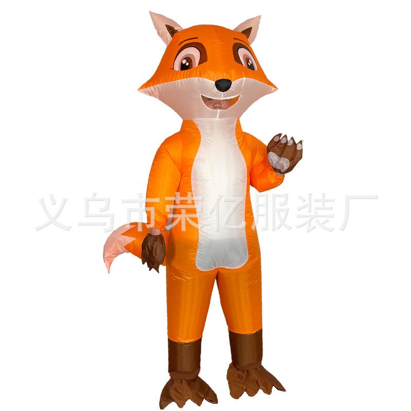 万节卡皮巴拉骑熊充行服TRZ表演道具狐圣狸鸭子哈巴气狗长颈鹿充