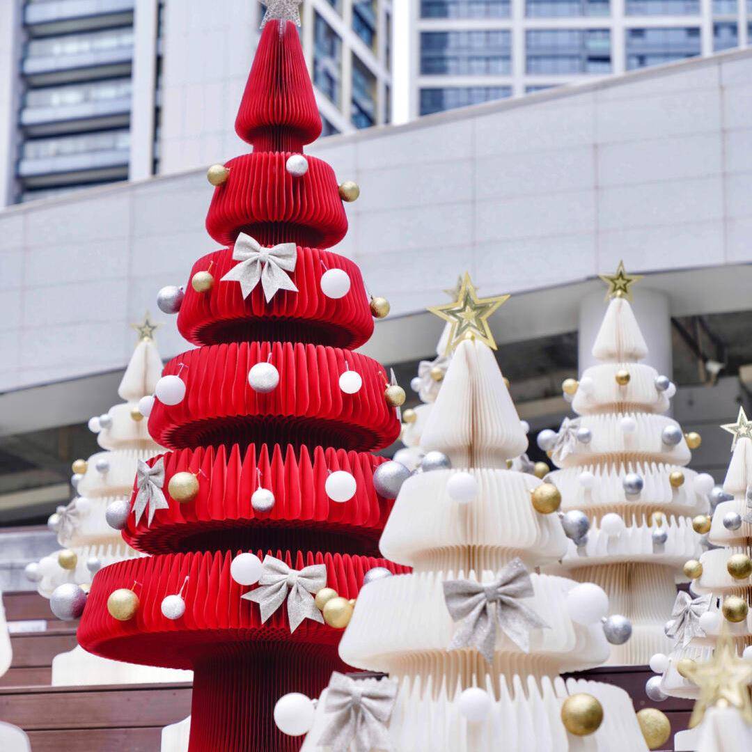 圣2诞树装饰摆件205创意家用圣诞灯折树叠桌面品布置IXM道具