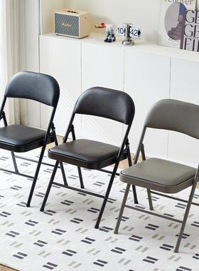 厂家简易靠背家宿用餐RWN办椅便携户外椅公会议舍电脑座椅折叠椅