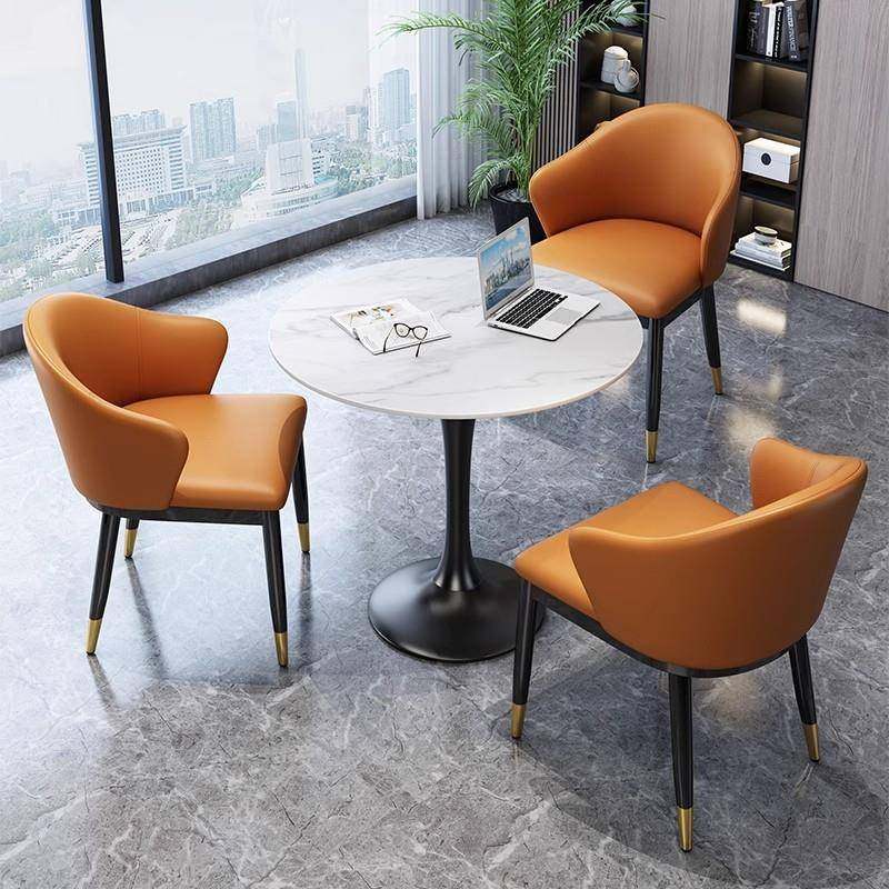 奢岩985板圆桌茶几办公接待洽室谈桌轻阳台休小闲喝茶桌椅组合三,住宅家具,茶几,淘宝优惠券,粉丝福利购,淘宝优惠卷